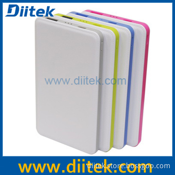 Li-Polymer Power Bank with 4000mAh, Leadther Alike Surface